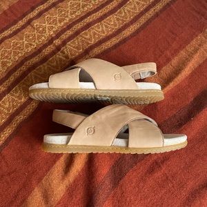 Womens Born Sandals tan Size 6